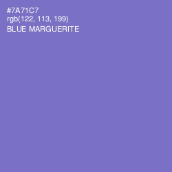 #7A71C7 - Blue Marguerite Color Image
